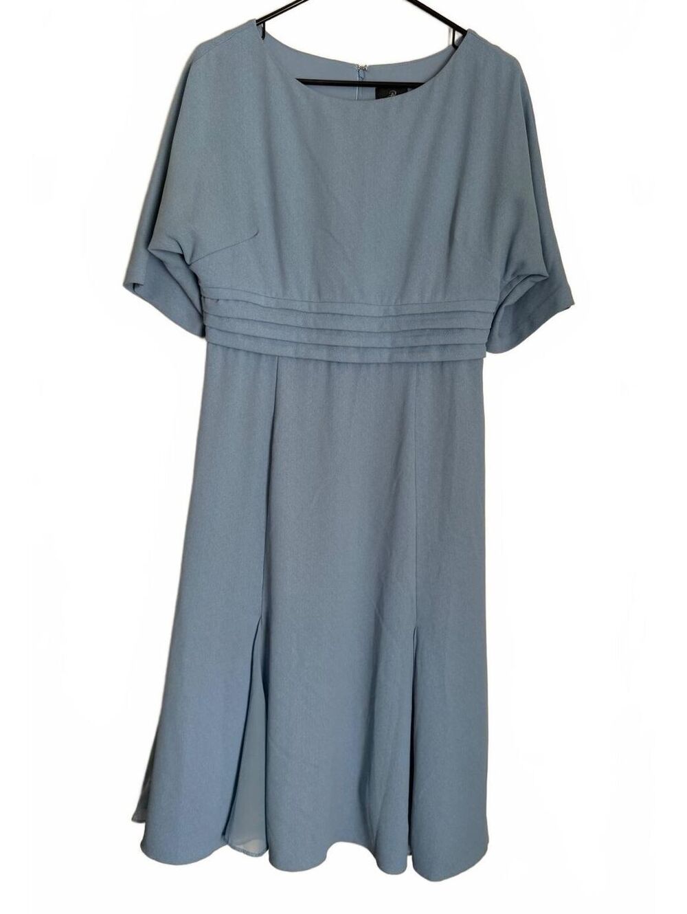 Adrianna Papell Dress Size 10 Blue Midi Special Occasion Party Business Coquette